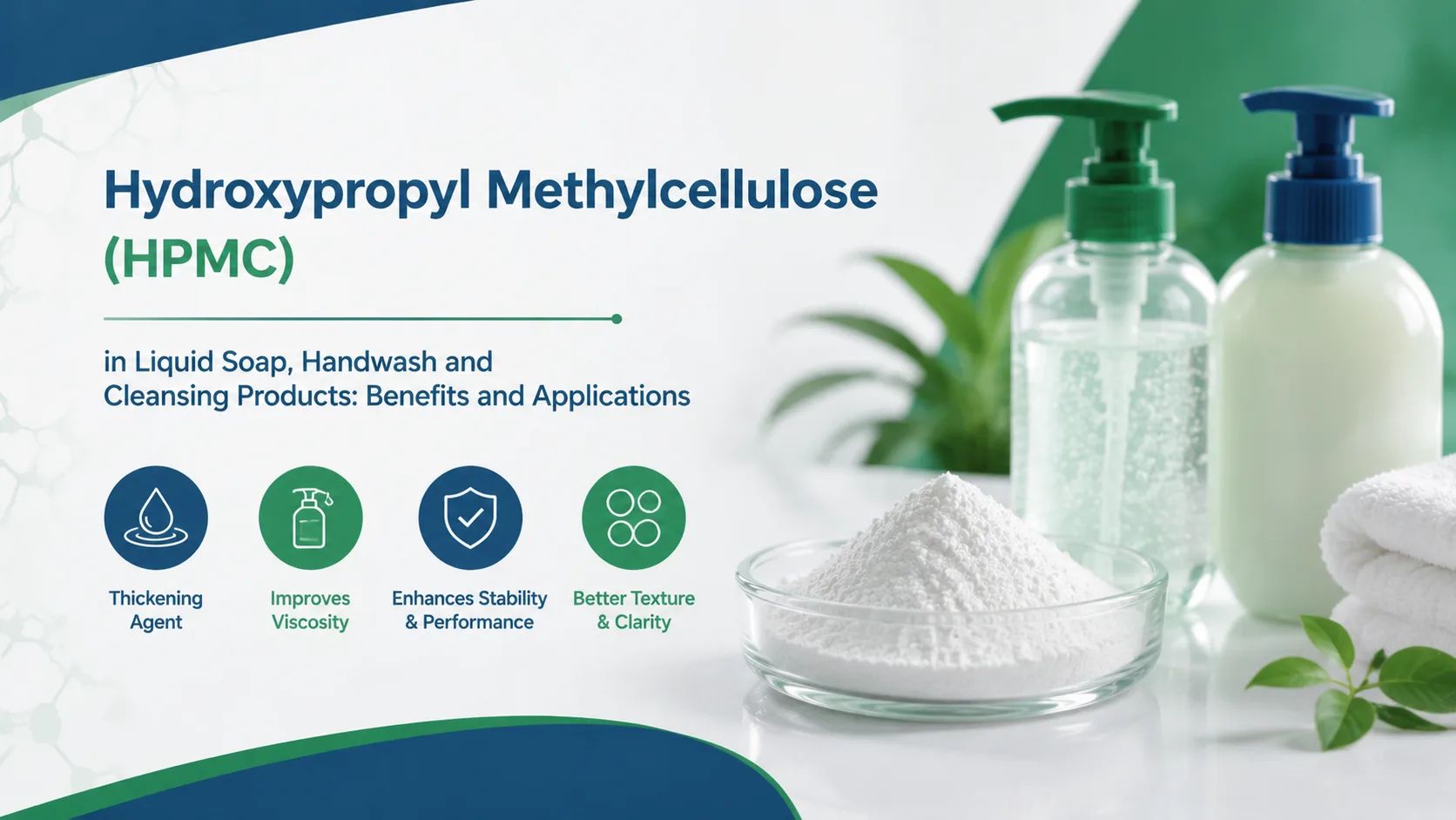 Hydroxypropyl Methylcellulose (HPMC) in Liquid Soap, Handwash and Cleansing Products: Benefits and Applications