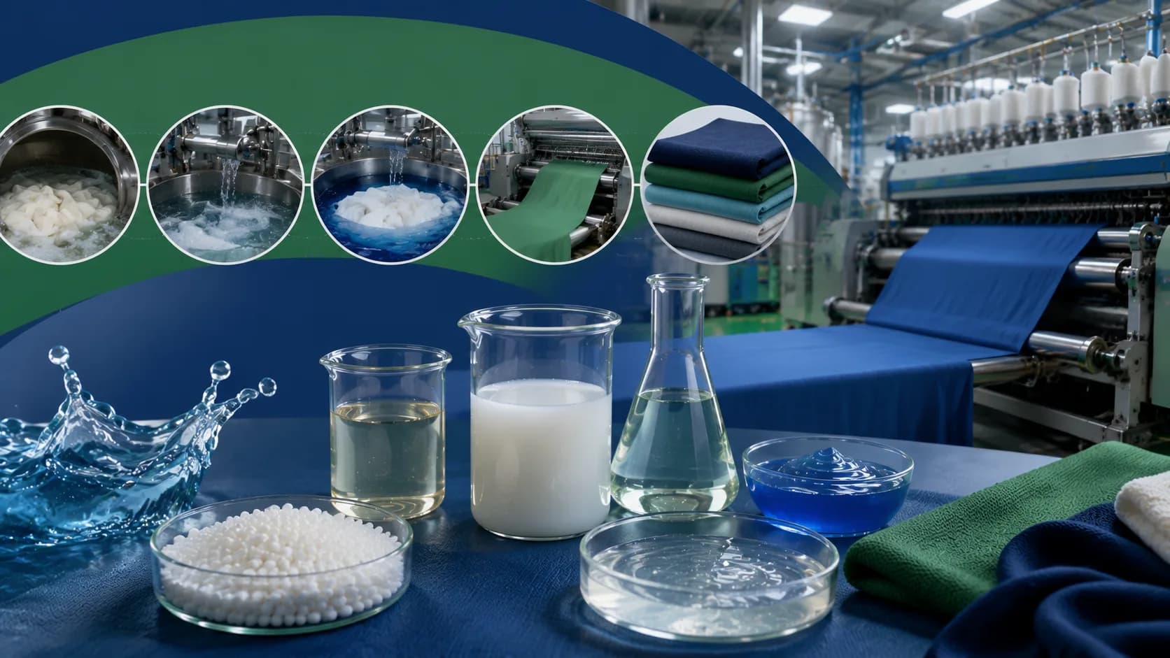 Surfactants and Chemical Auxiliaries for Textile Processing: From Scouring to Finishing