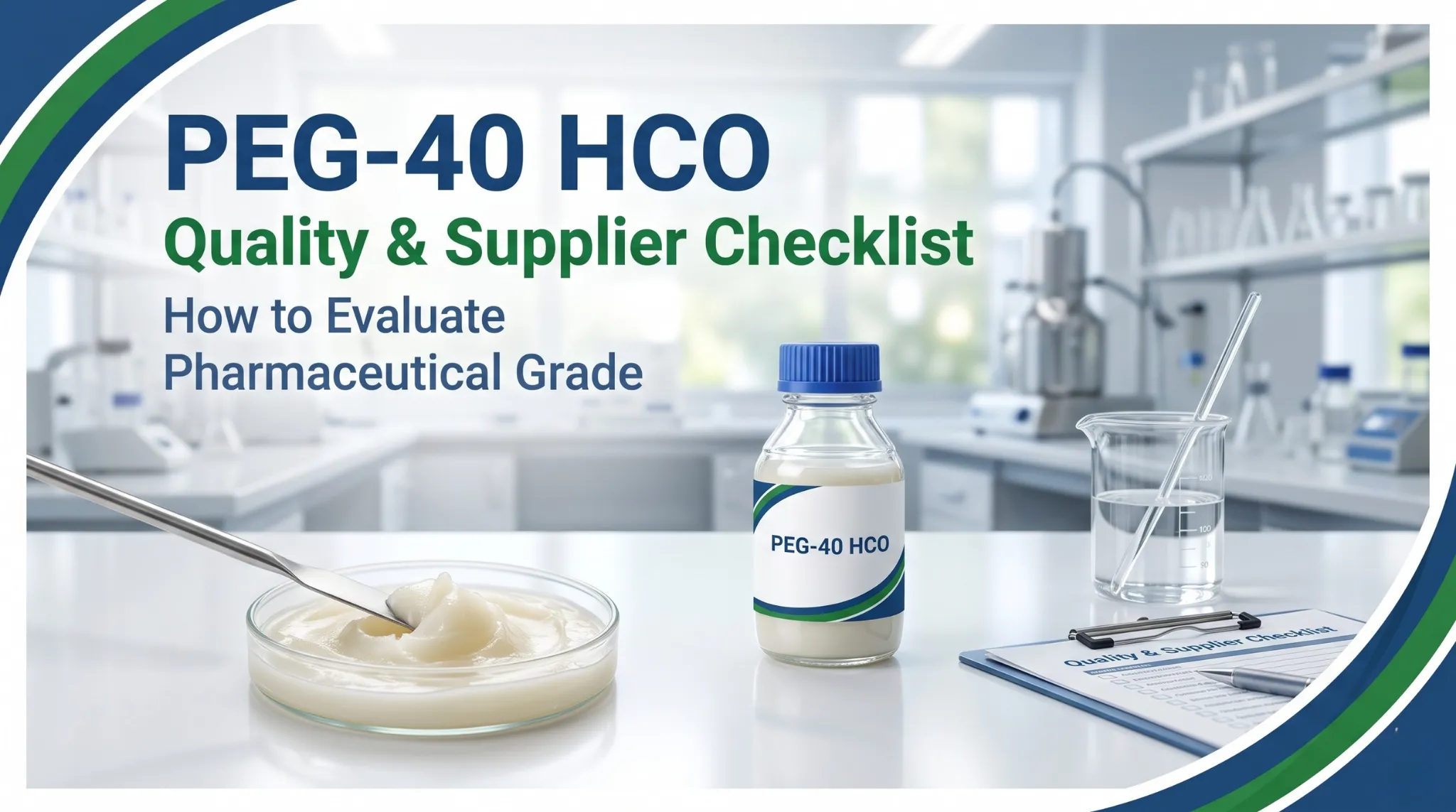 How to Evaluate Pharmaceutical-Grade PEG-40 Hydrogenated Castor Oil: Quality and Supplier Checklist