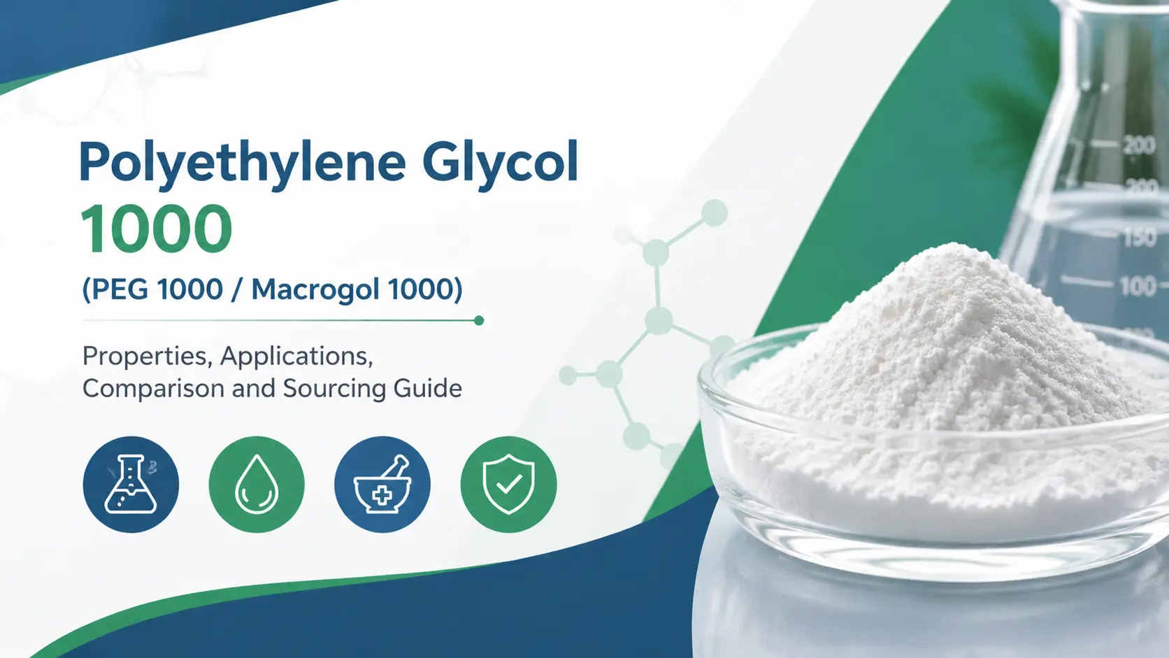 Polyethylene Glycol 1000 (PEG 1000 / Macrogol 1000): Properties, Applications, Comparison and Sourcing Guide