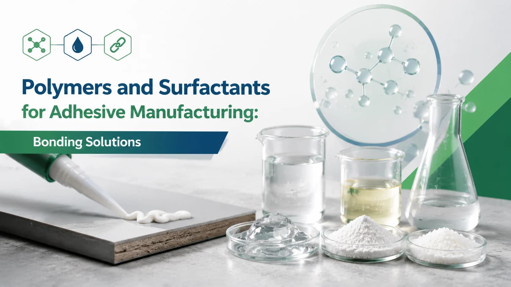 Polymers and Surfactants for Adhesive Manufacturing: Bonding Solutions