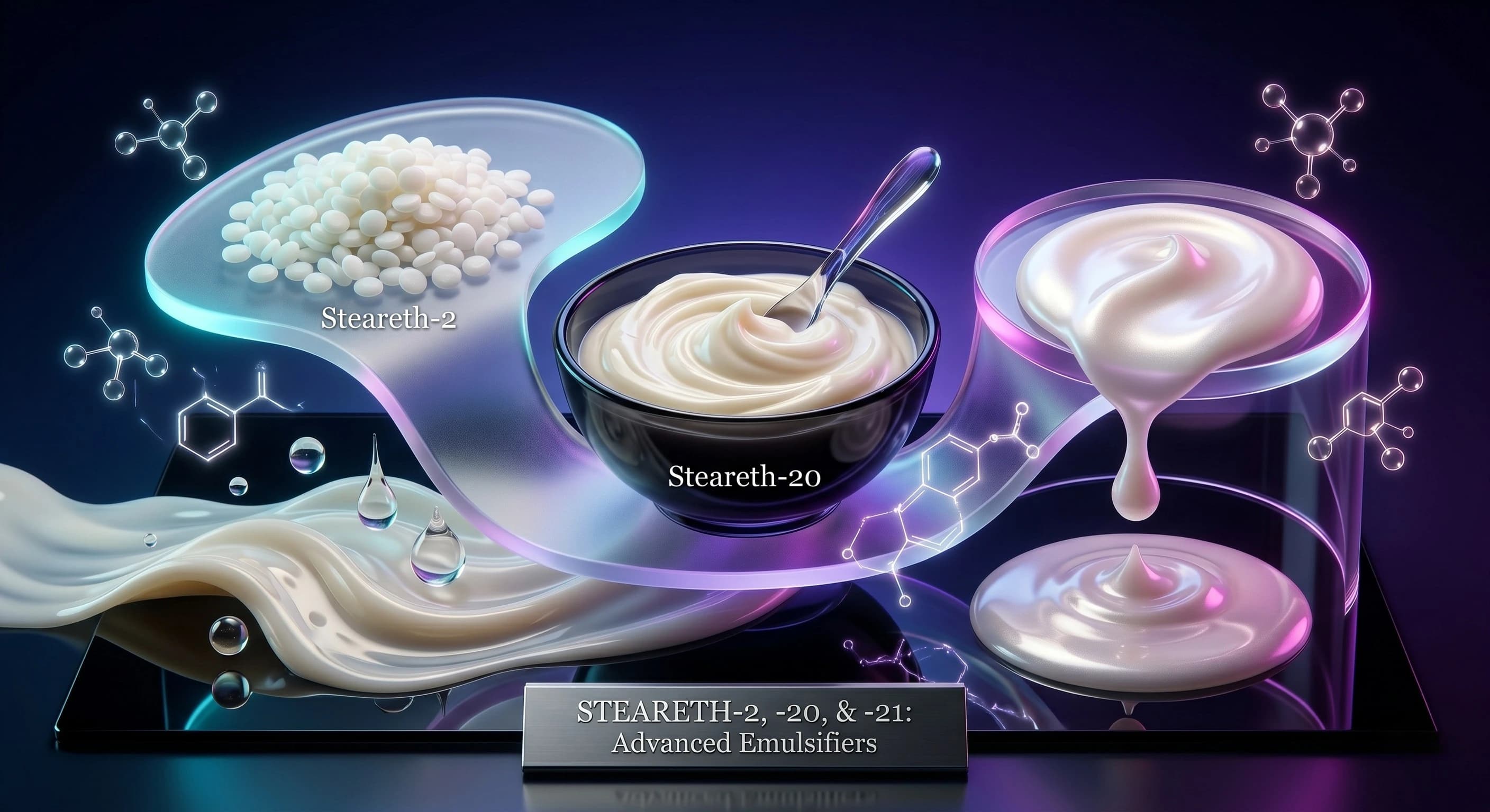 Steareth-2, Steareth-20 and Steareth-21: The Emulsifier Trio Powering Modern Personal Care Formulations