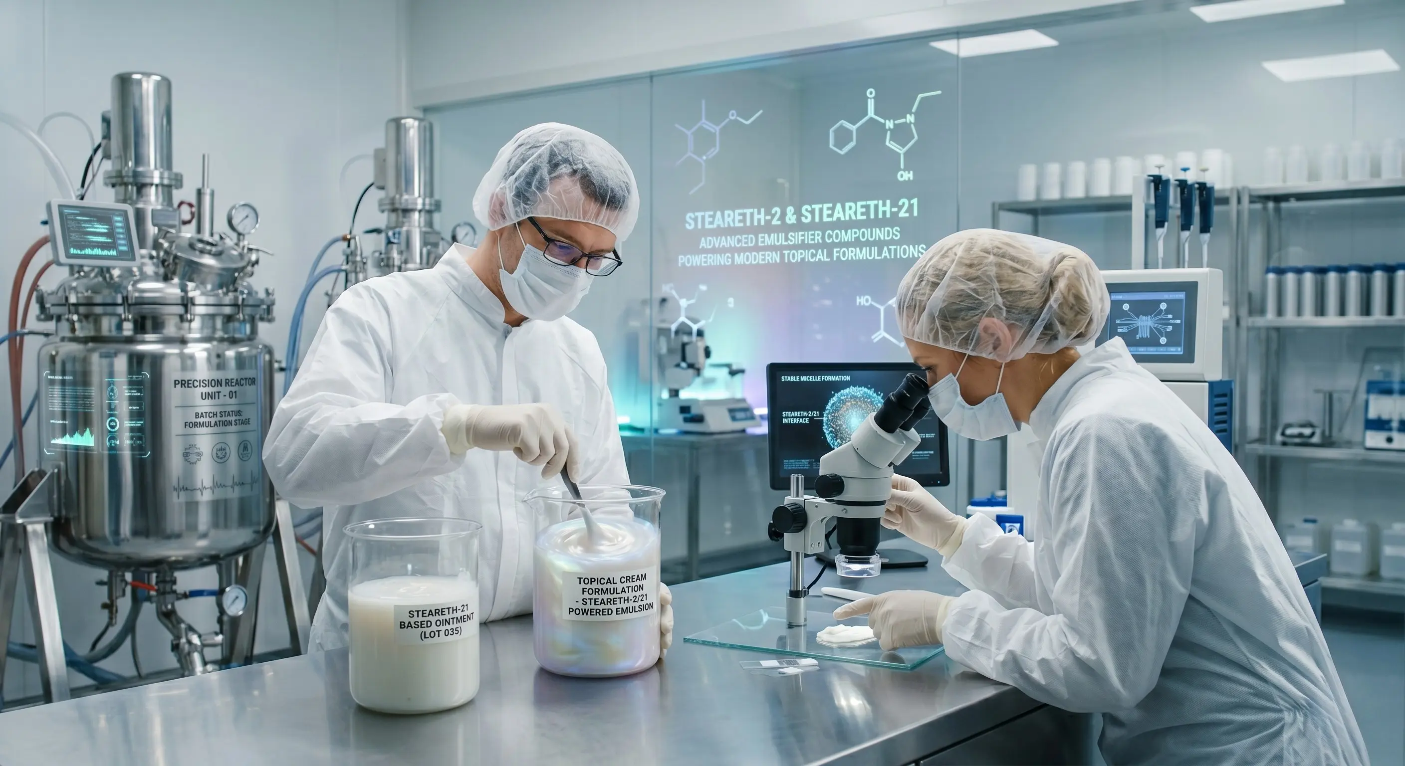 Steareth-2 and Steareth-21: The Pharmaceutical-Grade Emulsifier Duo Powering Topical Formulations Globally