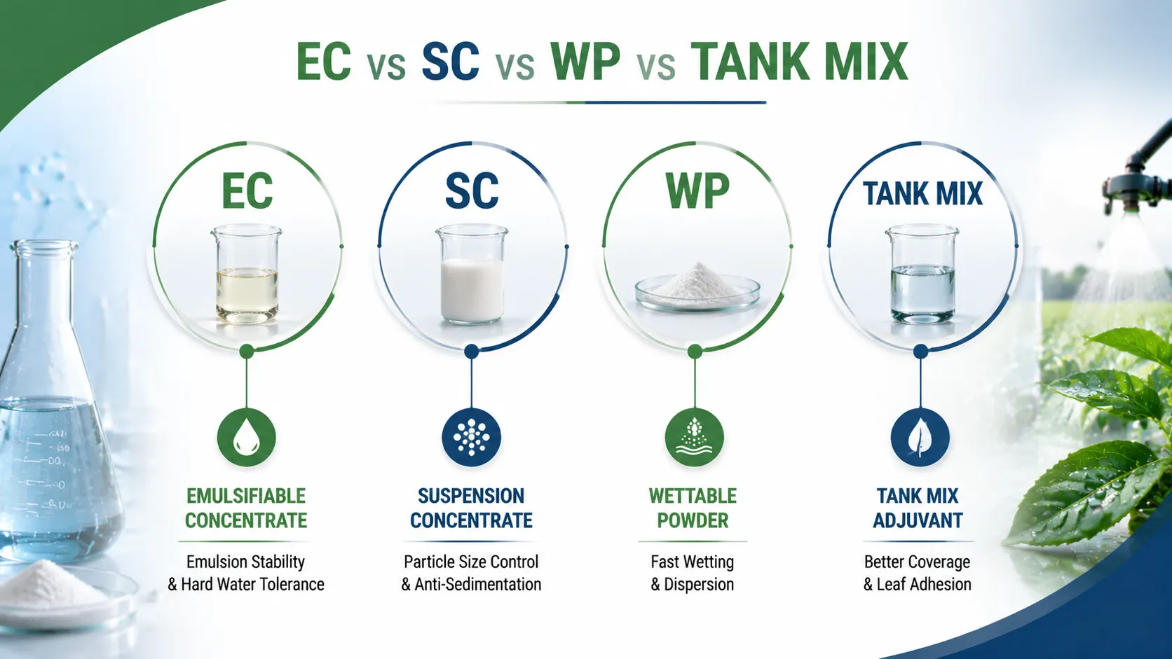 Comparing EC and SC Formulation Requirements