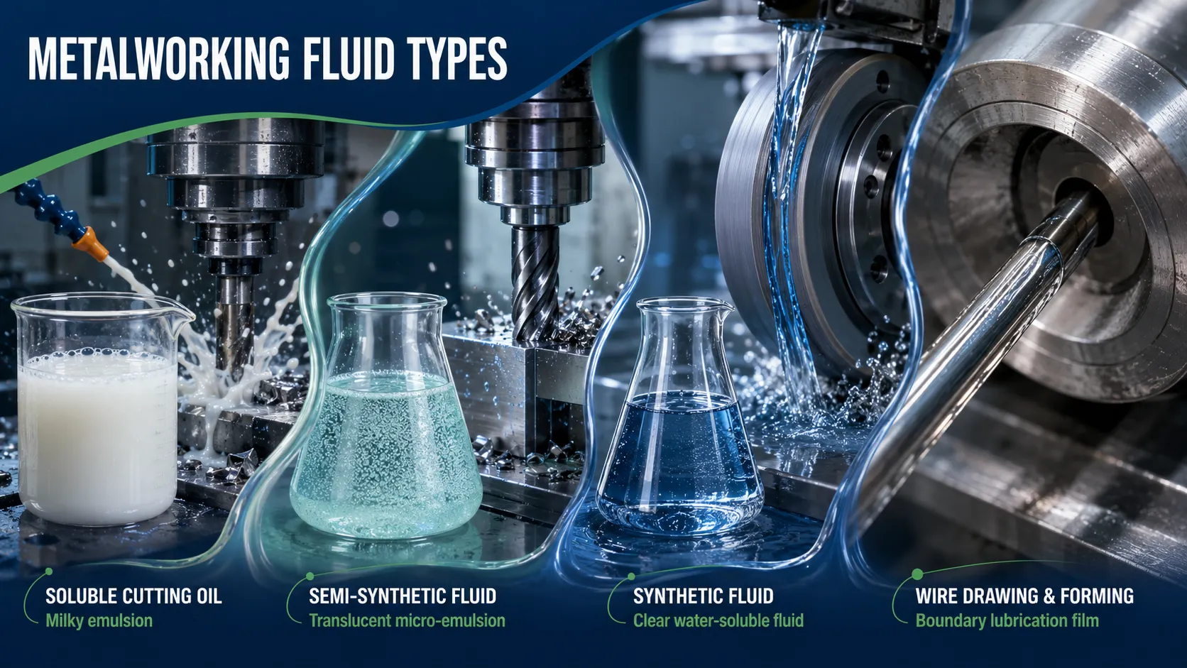 Comparing Metalworking Fluid Types by Chemistry