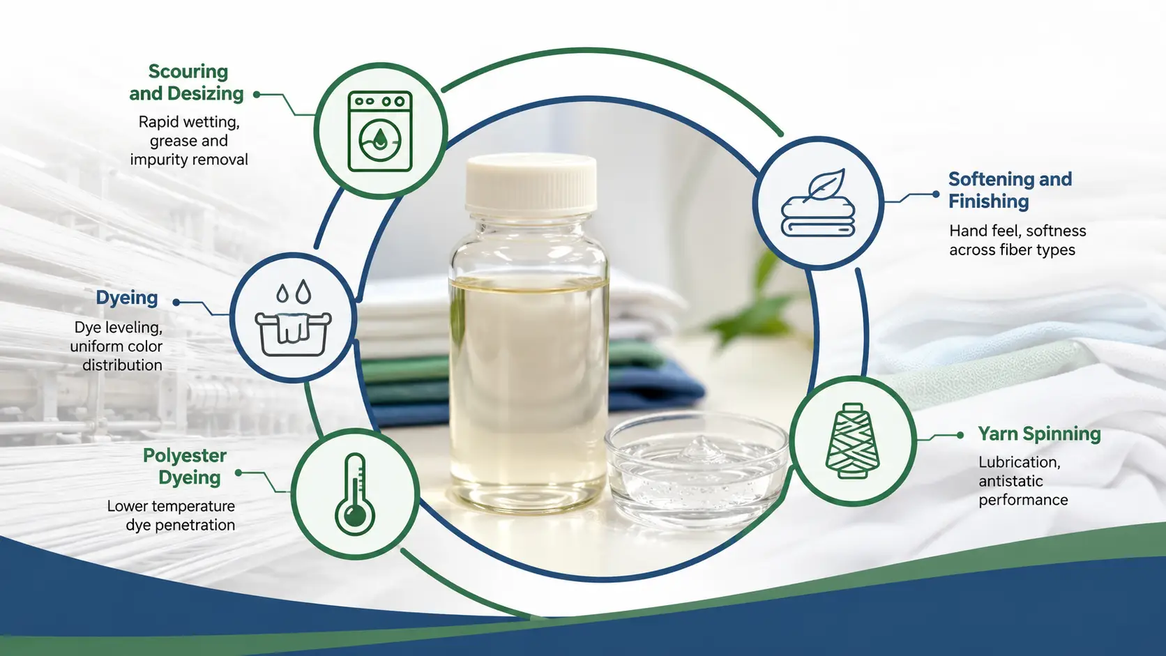 Comparing Surfactants Across the Textile Processing Sequence