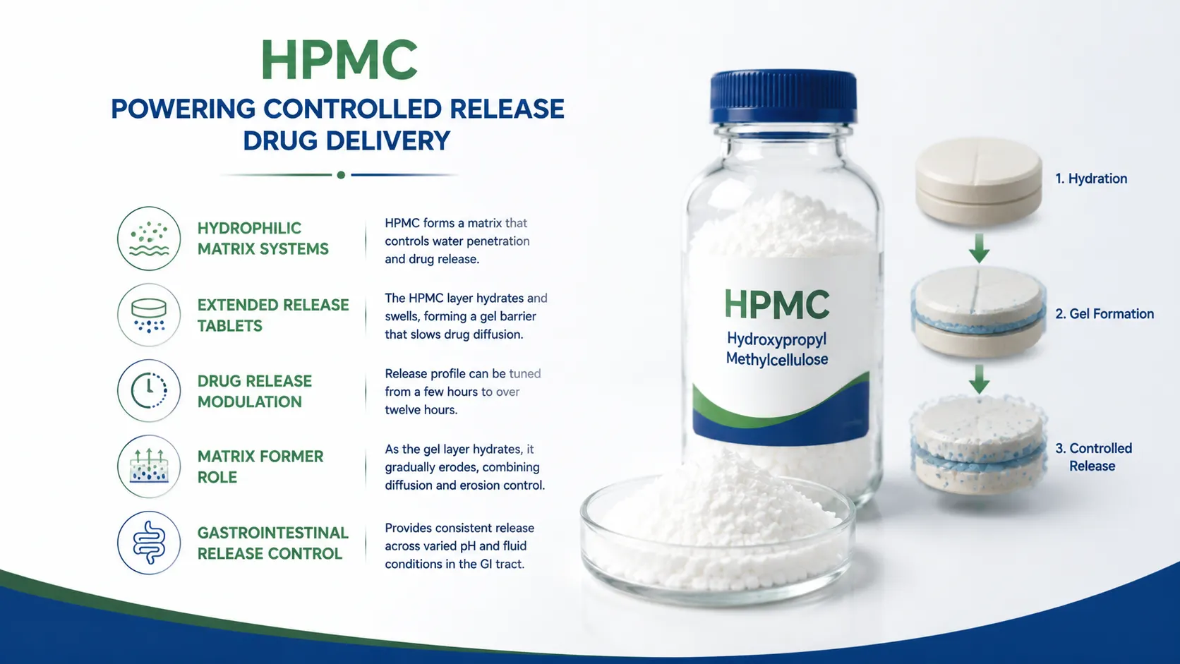 Controlled Release Drug Delivery Applications of Hydroxypropyl Methylcellulose