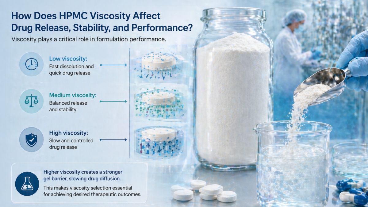 How Does HPMC Viscosity Affect Drug Release, Stability, and Performance?