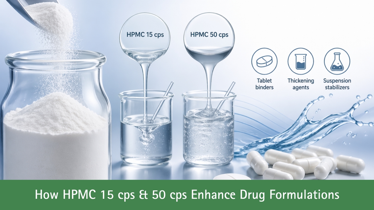 How HPMC 15 cps & 50 cps Enhance Drug Formulations