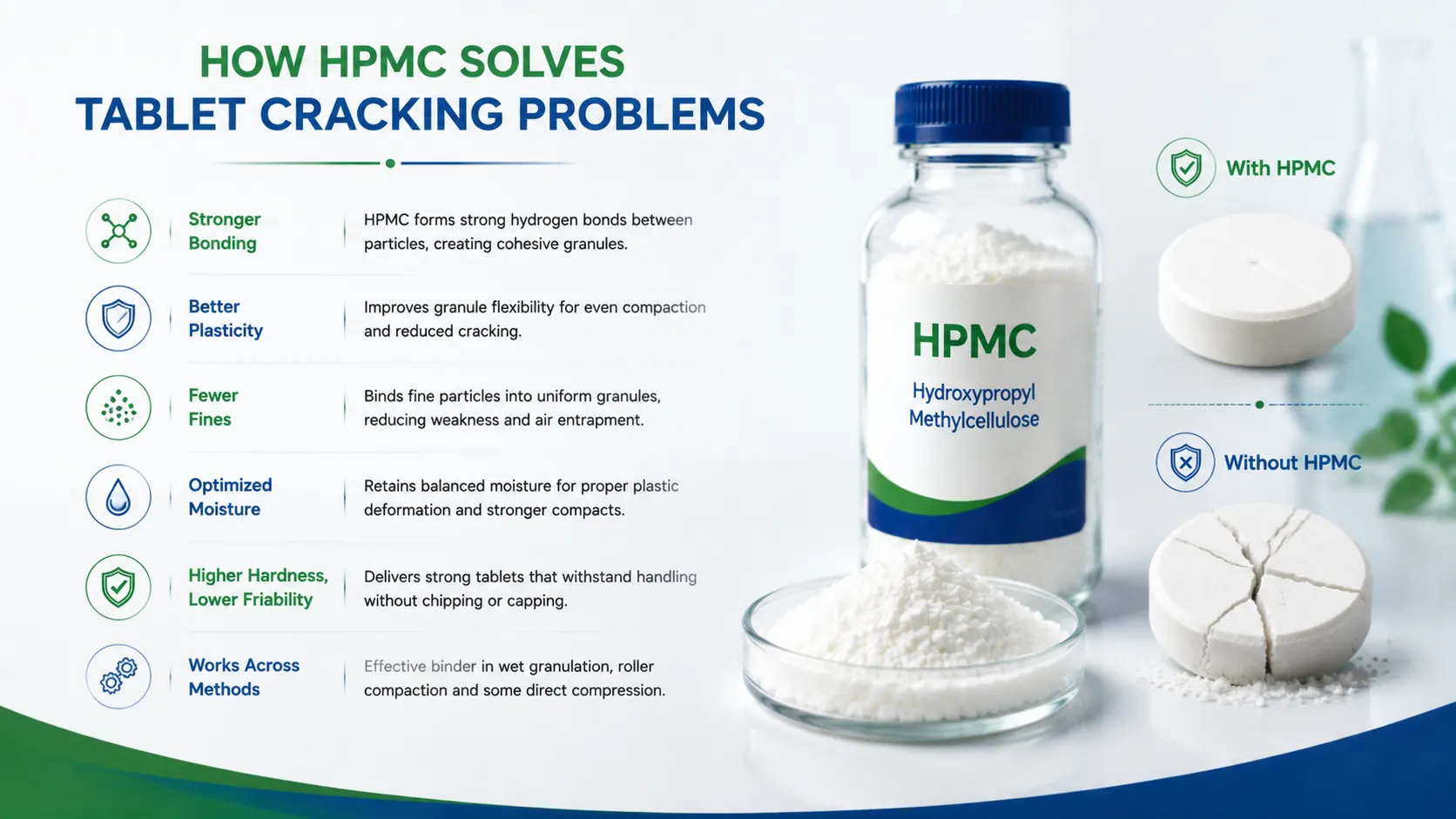 How HPMC Solves Tablet Cracking Problems