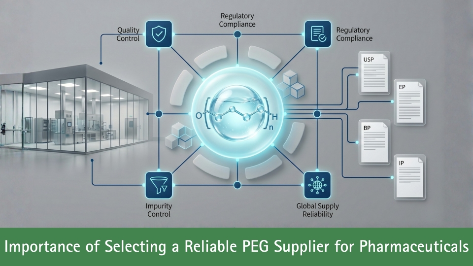 Importance of Selecting a Reliable PEG Supplier for Pharmaceuticals