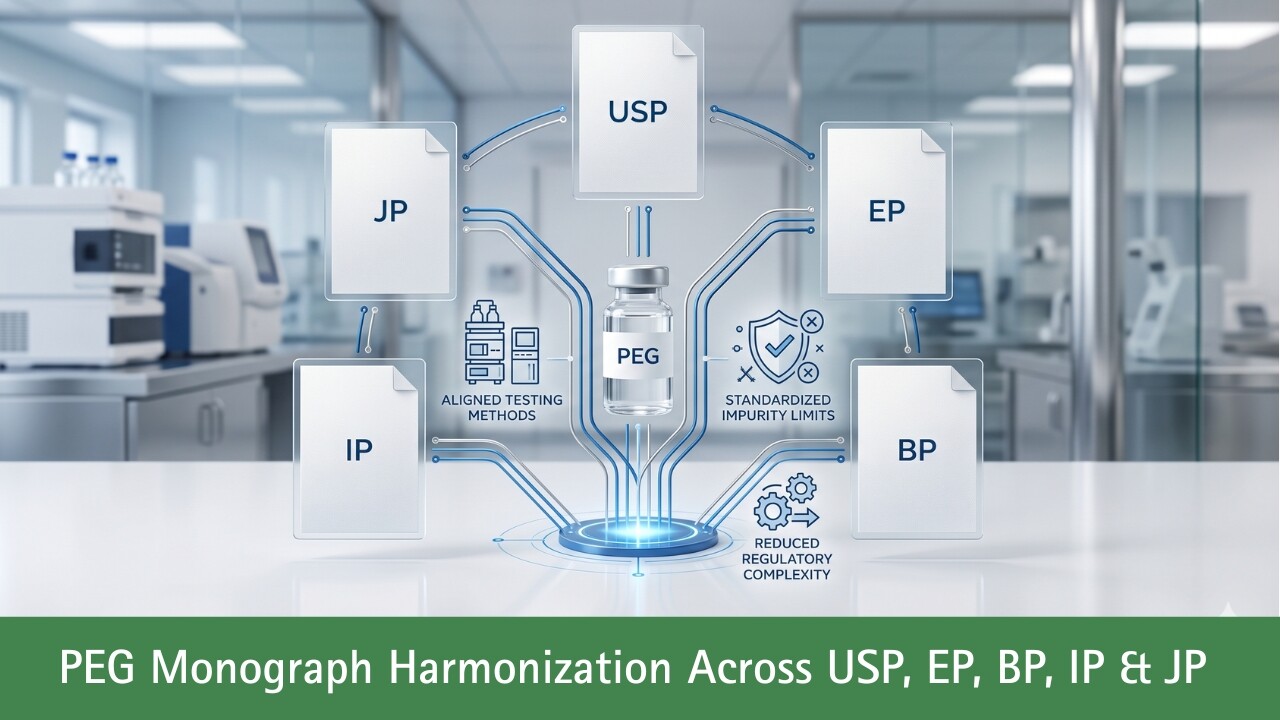 PEG Monograph Harmonization Across USP, EP, BP, IP & JP