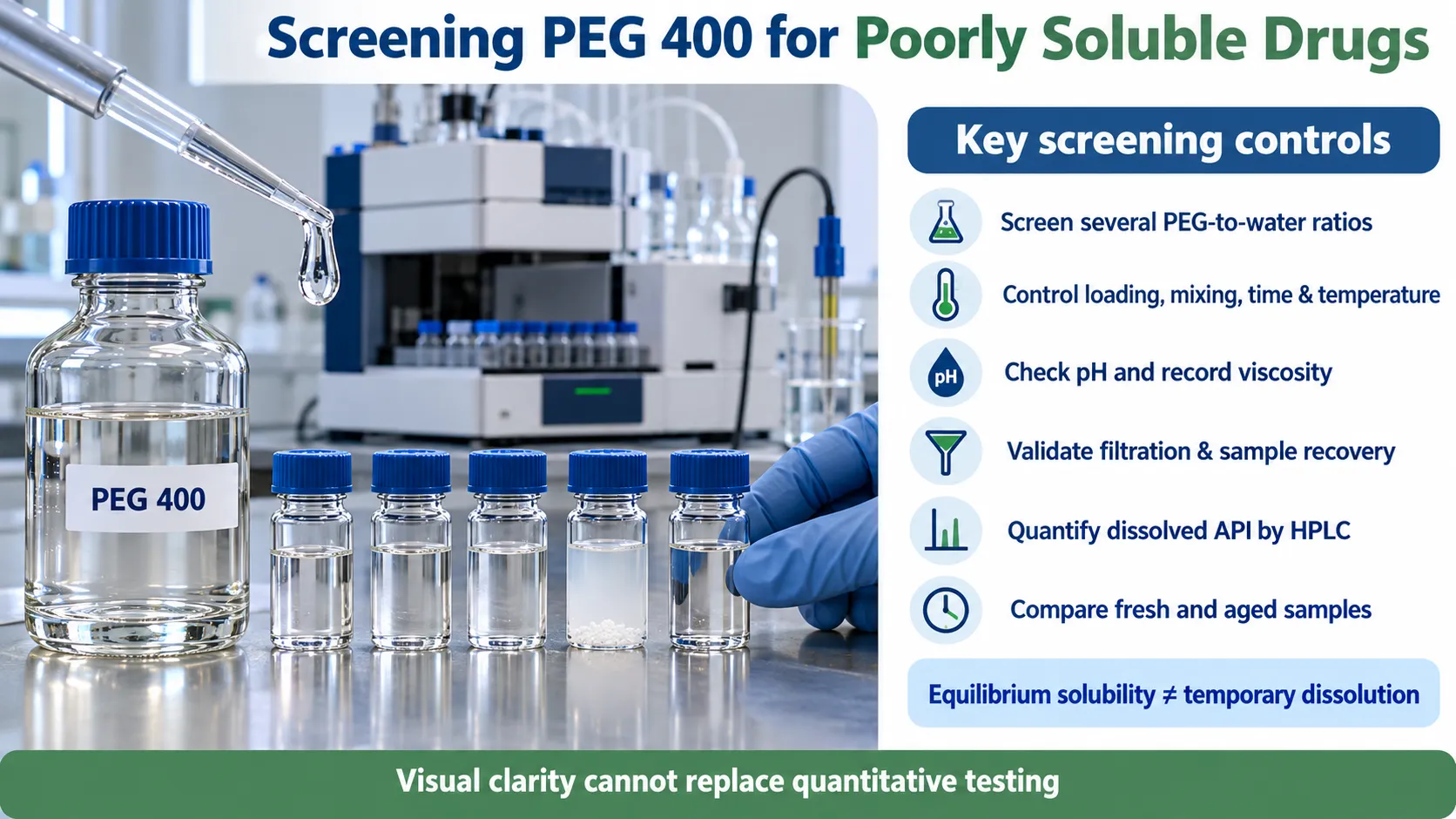 Screening PEG 400 for Poorly Soluble Drugs