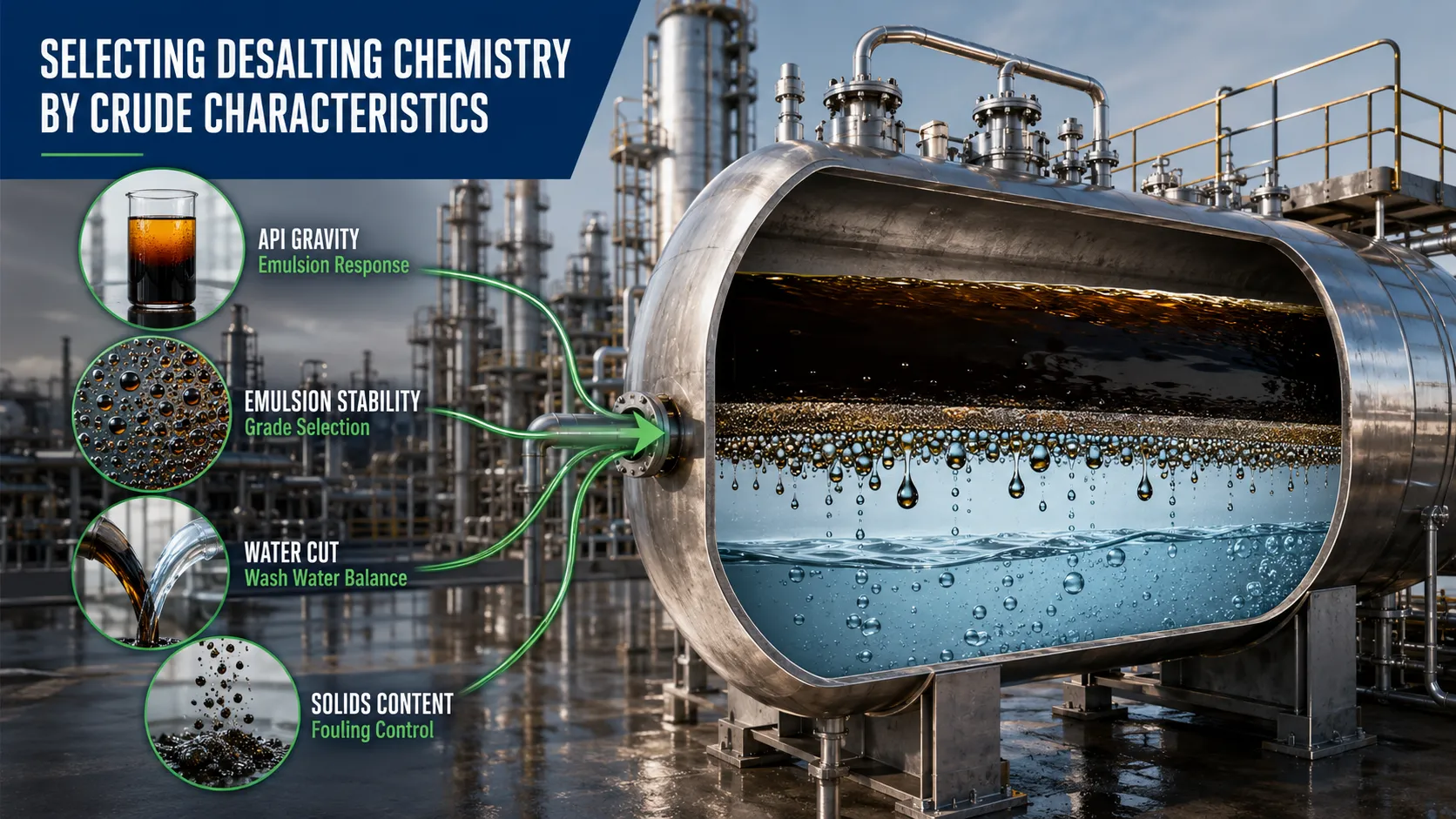 Selecting Desalting Chemistry by Crude Characteristics