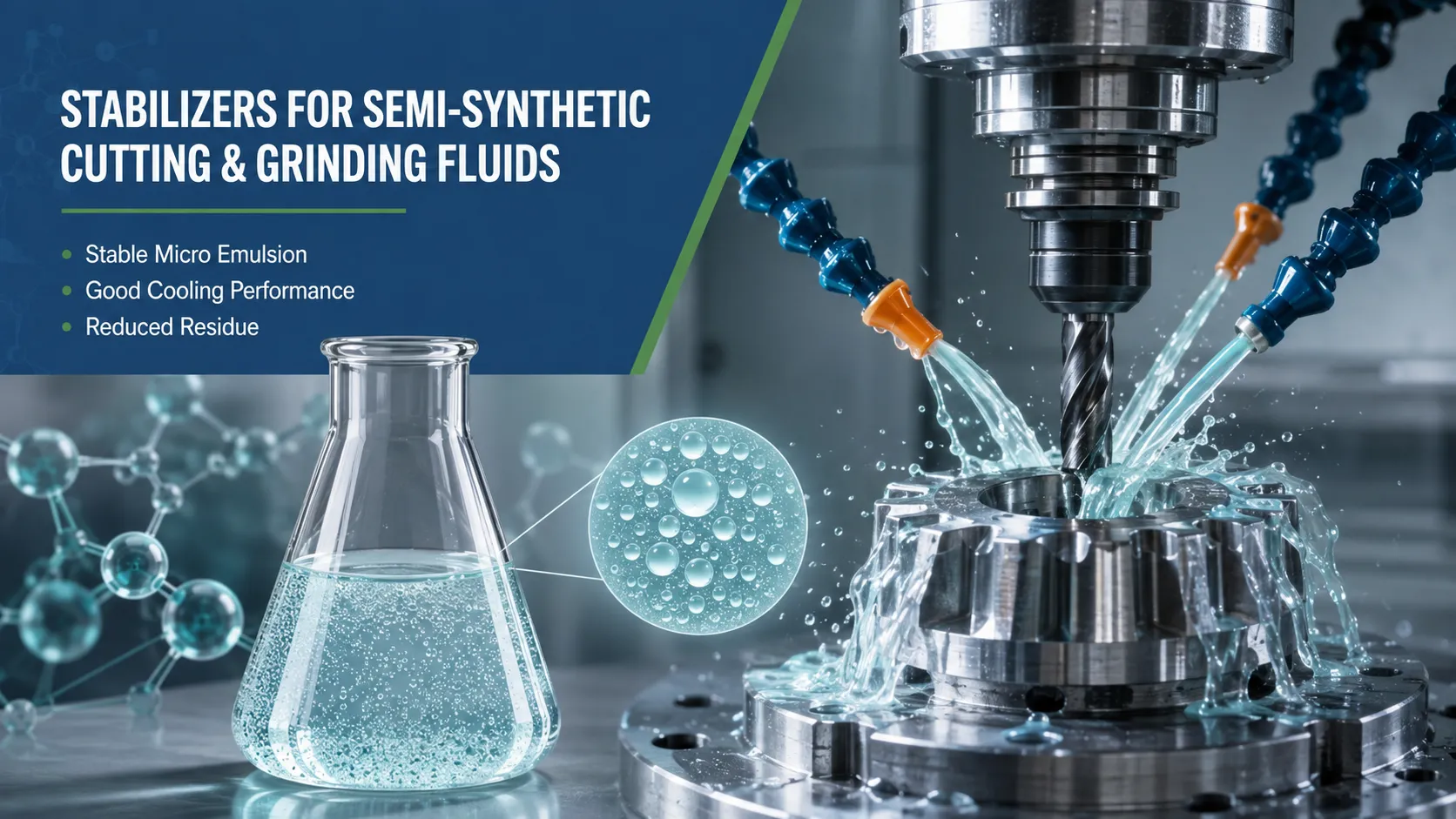 Stabilizers for Semi Synthetic Cutting and Grinding Fluids